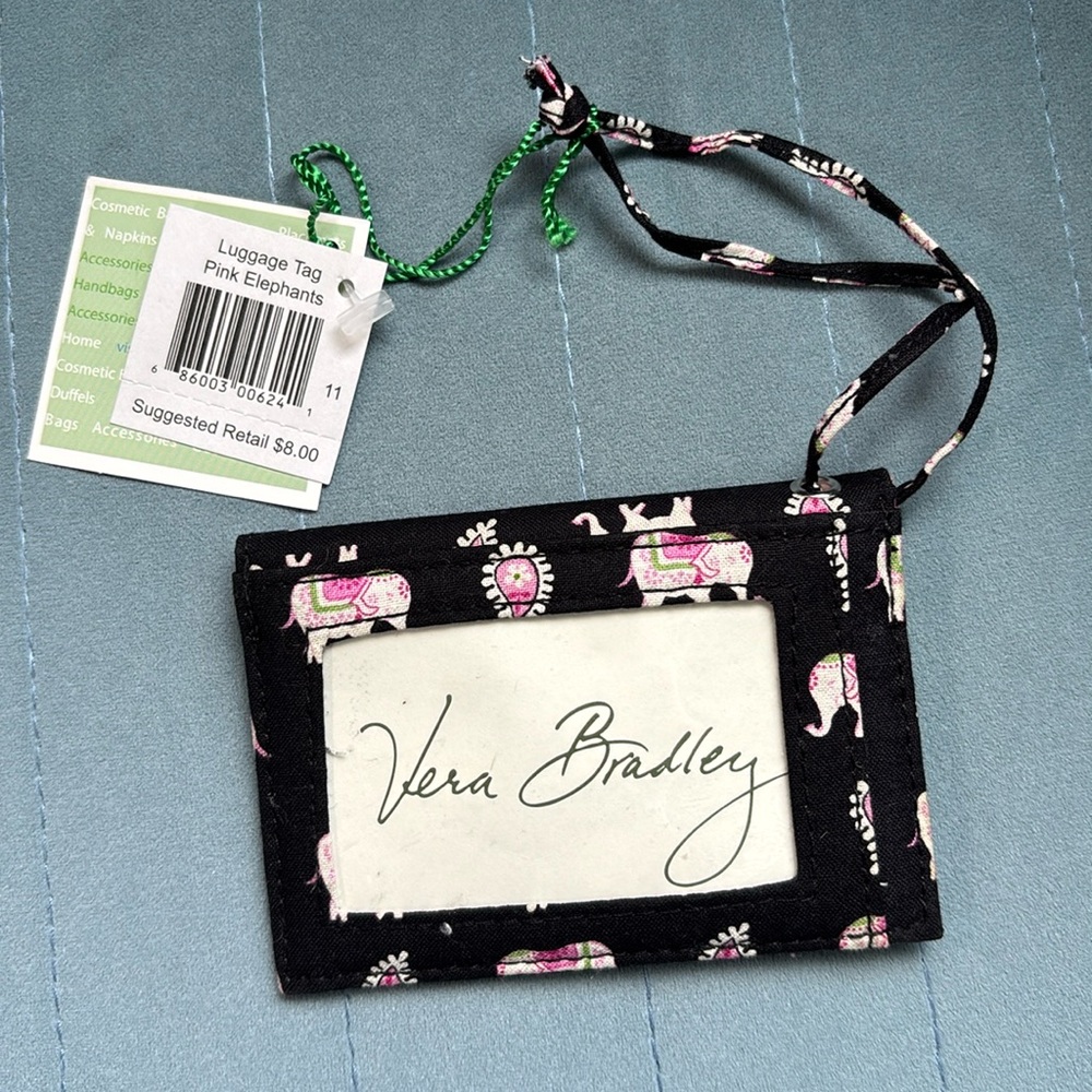 Vera Bradley luggage tag